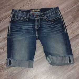 BKE denim  Sabrina Stretch shorts Sz 27